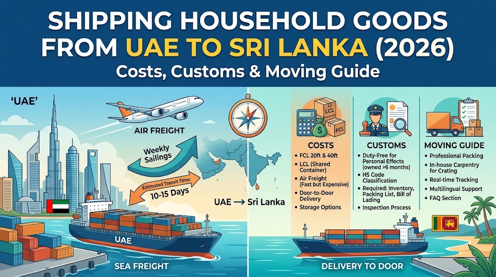Guide for moving from UAE to Sri Lanka.