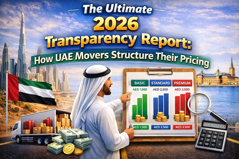Detailed breakdown of local and international moving costs in the UAE